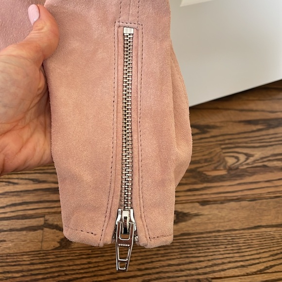 Blush suede moto jacket - Picture 5 of 6